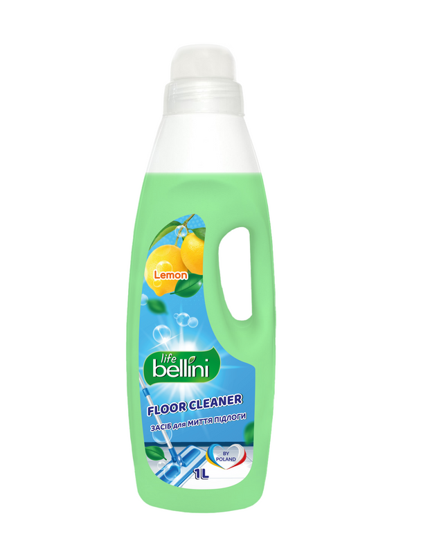 Засіб для миття підлоги BELLINI LIFE, з ароматом лимону, універсальний, 1 л